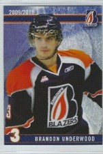 2009-10 Kamloops Blazers (WHL) Brandon Underwood