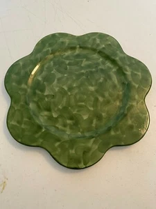 BLÜHENDE FARBEN GRÜNE BLUME PORTA PLATTE HERGESTELLT PORTUGAL 13" RAUL BERNARDA - Bild 1 von 2