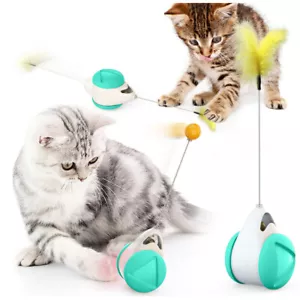 Interaktives selbstdrehendes Haustier Katzenspielzeug Katzenminze Ball Kätzchen Katze Jagd Spielzeug - Bild 1 von 8