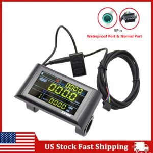 24V/36V/48V/60V E-Bike SW900 Colorful LCD Display Panel SM & Waterproof Plug USA - Picture 1 of 16