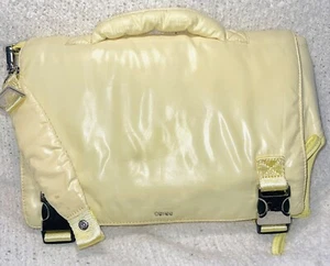 Caraa Baby Diaper Bag Pad Light Yellow Puff Convertible Purse Wrist Clutch Bag - Picture 1 of 12