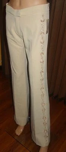 Maje Paris Women Ivory Dress Pants Size T1 small 30" waist -new - Picture 1 of 5