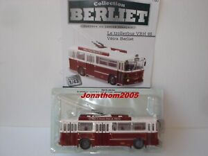 Collection Berliet N°60 - Trolleybus Vetra Vbh 85 Lyon 1963 to the / Of 1 /43°