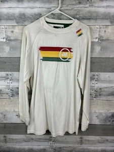 VINTAGE Mecca Large White Long Sleeve Hip Hop Mens 90s - Picture 1 of 5