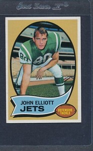1970 Topps #054 John Elliott Jets EX/MT *6903
