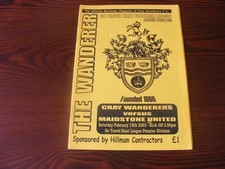 CRAY WANDERERS V MAIDSTONE UNITED KENT PREMIER LEAGUE FEB. 15TH 2003 FREE P+P