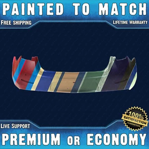 NEW Painted To Match Rear Bumper Replacement for 2013-2015 Chevy Malibu w/ Park - Picture 1 of 13