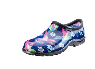 Women's Sloggers Sz 11 Waterproof Rain And Garden Shoes Humming Bird Outdoors - Image 1 of 4