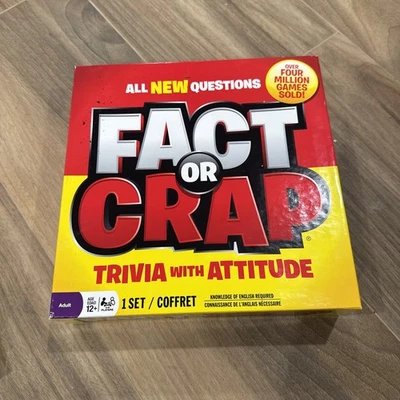 Fact Or Crap Trivia With Attitude Game Players 3-8 Complete - Image 1 of 2