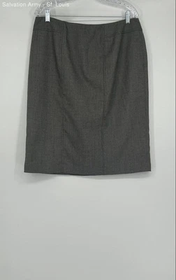 Peter Nygard женщин серый плоский спереди назад молнии прямой и карандаш юбка размер 14 - Изображение 1 из 4