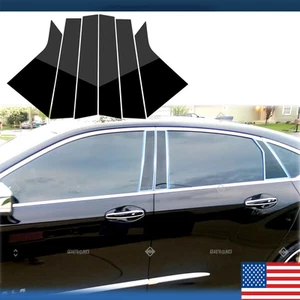 6 piezas para Chevy Impala 2014-2020 postes de pilar negro brillante adornos cubiertas de piano NUEVO - Imagen 1 de 12