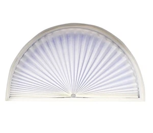 Redi Shade Arch Light Filtering Pleated Fabric Shade 72x36 – White - Picture 1 of 5