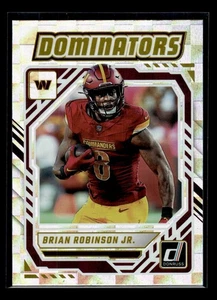 2025 Donruss #DOM-BRN Brian Robinson Jr. Dominators Washington Commanders - Picture 1 of 2
