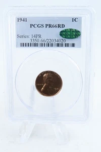 1941-P PCGS PR66RD Lincoln Wheat Cent Proof 1C - Picture 1 of 2