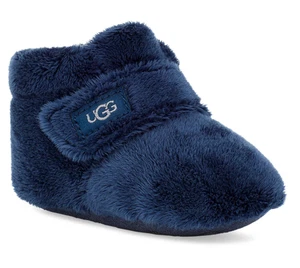 UGG Baby Bixbee waschbare Slipper Krippe Schuhe Kleinkind Größe 2/3 blau Hausschuhe Bootie - Bild 1 von 4