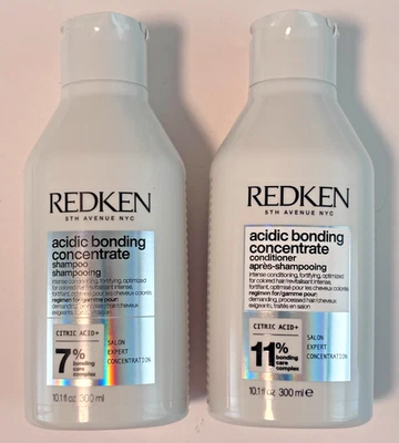 Redken Acidic Bonding Concentrate Shampoo & Conditioner 10.1oz/300ml Set - NEW! - Image 1 of 4