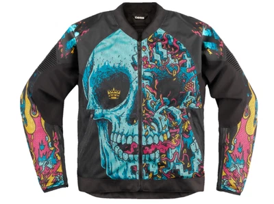 *FREE SHIPPING* ICON OVERLORD3 MESH MUNCHIES TEAL JACKET - Image 1 of 2