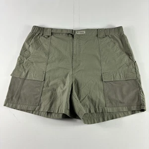 Pantalones Cortos Columbia PFG Para Hombres 2XL Verde Carga Utilidad Malla Bolsillos Pesca con Mosca - Imagen 1 de 14
