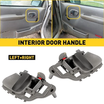 Manija de puerta interior delantera derecha y derecha gris interior E para Chevrolet C1500 1995-1999 Foto 1 de 4