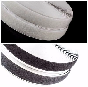 HQG 50MM SELF ADHESIVE HOOK & LOOP FASTENER, BLACK/WHITE, DIFF LENGTHS, FREE P&P - Picture 1 of 3