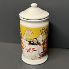 Cib Vintage Chef Storage Jar Canister Italian French  8"