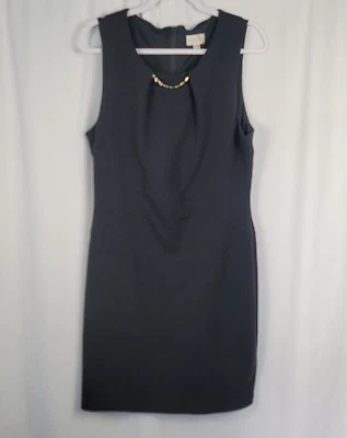 Vestido Vaina Bisou Bisou Negro Sin Mangas Para Mujer Talla 16 Tela Texturizada Foto 1 de 4
