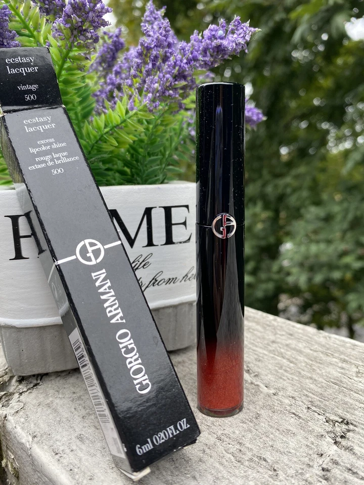 【Christmas Gift】Giorgio armani Rouge Laque Extase  Lip Gloss-500 Vintage - Image 1 of 3