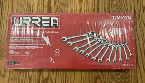 URREA 12MF12M METRIC WRENCH SET 12PC FLEXIBLE RATCHETING LOCKING SYSTEM - Picture 1 of 4