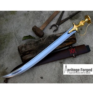 TALWAR SWORD/24 inches Long Blade hand forged Sword/Battle Ready sword/knife - Picture 1 of 10