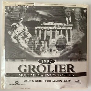 Grolier Multimedia Encyclopedia CD & User’s Guide v. 9 SEALED 1997 Macintosh - Picture 1 of 2