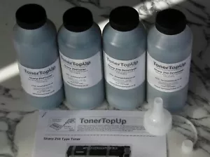 Two Bottles of Toner & Developer Refill Sharp Z50 ZT-50TDI Xerox 6R90170 6R359 - Picture 1 of 2