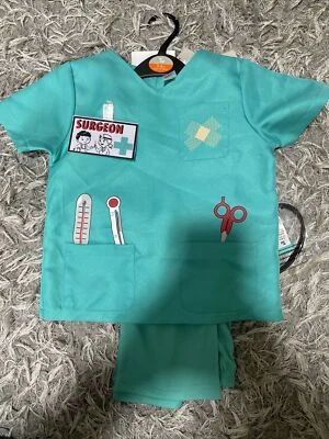TU Make Believe 'Cirujano' Ropa Médica Vestido Elegante Para Niños Edad 3-4 Años Nuevo Foto 1 de 4