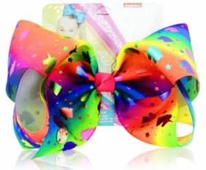 Jojo 8" Bow Rainbow Unicorn Madness - Picture 1 of 3