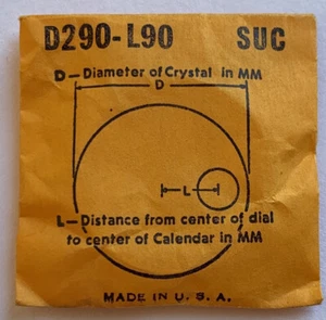 Original NOS G-S "D" Wristwatch Crystals - Many Variations Available! - Picture 1 of 8