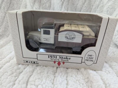 Banco de camión de estacas Quaker Oats 1931 edición limitada, 1994 Ertl diecast metal, ¡nuevo en caja! Foto 1 de 4