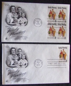 2 US FDC SC #1455 FAMILY PLANNING ArtCraft 1972. - Picture 1 of 1