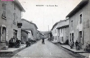 CPA 01 MOLLON LA GRANDE RUE (JOLIE CPA ANIMEE - Foto 1 di 1