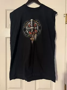 Vintage Harley Davidson Don't Tread on Me Snake Grafik ärmelloses T-Shirt XL 2003 - Bild 1 von 5