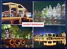 Illuminated Sites of Amsterdam, Canals, Bridges, Walkways, Netherlands