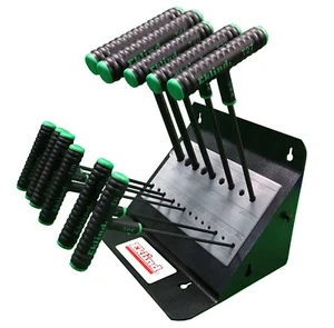 Eklind Torx T Handle Wrench Set 11pc T6-T50 68692 9" Arm T-Handle w Stand USA - Picture 1 of 5