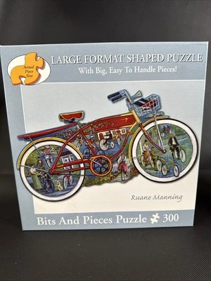 拼图,Ruane Manning 的“复古骑行”,Bits and Pieces,300 件,17 x 30 — 第 1/4 张图片