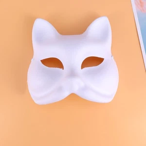 10 sztuk ręcznie malowanych masek celulozowych do dekoracji matki pełna głowa halloween lis - Zdjęcie 1 z 12