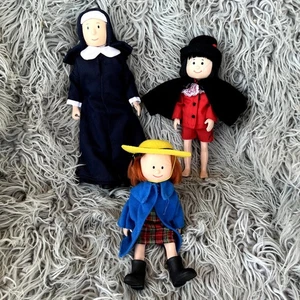 VTG Eden Toys Set Madeline & Friends Pepito Miss Clavel Posable Dolls Dollhouse - Picture 1 of 13