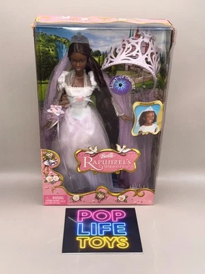 Vintage 2005 Mattel “Rapunzel’s Wedding Barbie- African American” #J1015 *NRFB* - Image 1 of 4