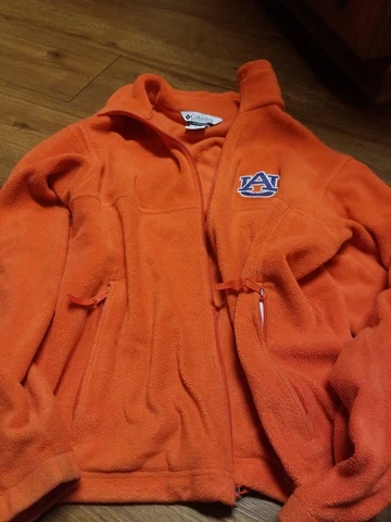 Auburn Tigers Jacket Adult M Orange Columbia Full Zip Fleece Mens Cover