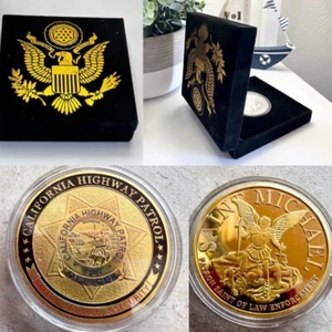 CALIFORNIA HIGHWAY PATROL "CHP" Challenge Coin 40mm mit Samtetui - Bild 1 von 3