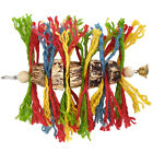 Parrot Chewing Toy Bird Loofah Hanging Macaw Gnawing Skewers