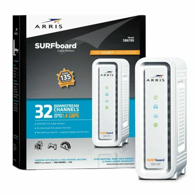 ARRIS SURFboard DOCSIS 3.0 Cable Modem - SB6190