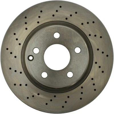 For 2002-2006 Mercedes-Benz S500 Cross-Drilled Disc Brake Rotor Front Centric - Image 1 of 4