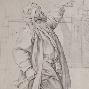 Incunable de la litografía Ferdinand Piloty según Giuseppe Gambarini siglo XIX - Imagen 1 de 4